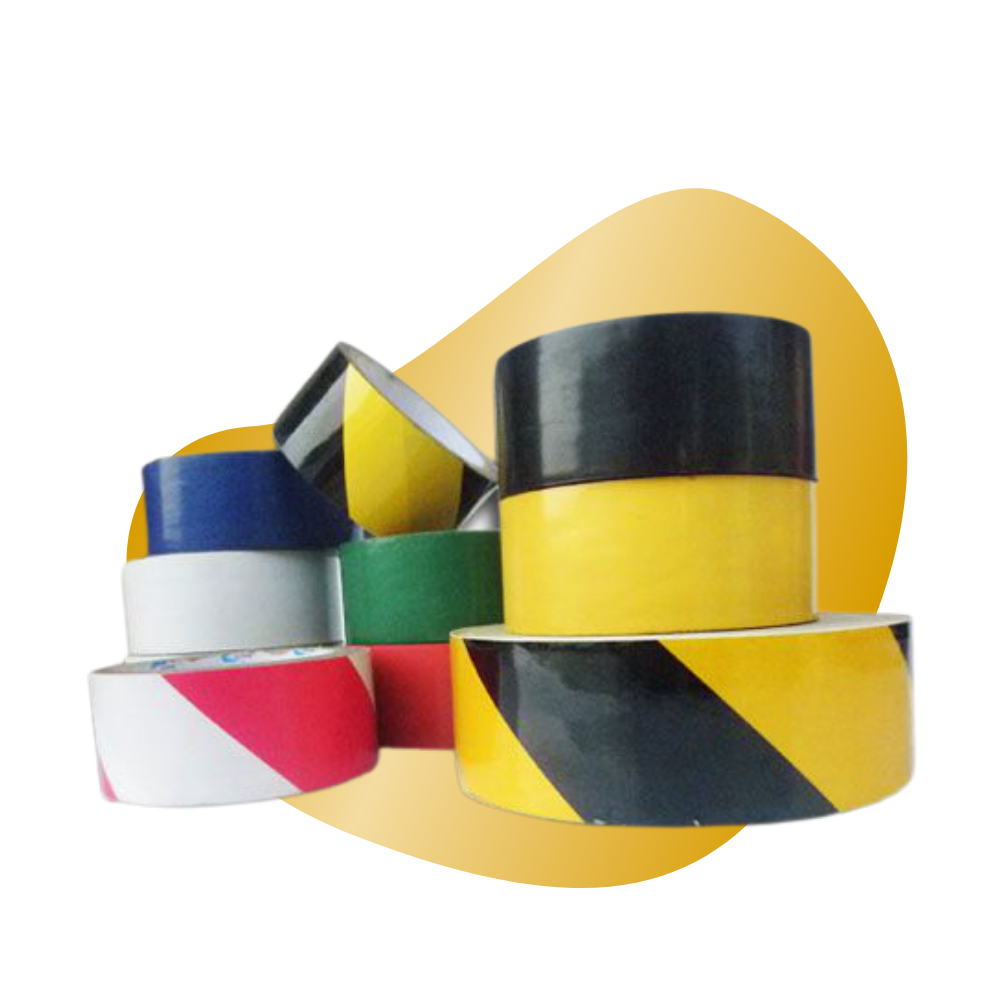 Warning tape self adhesive tape