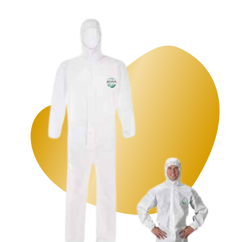 Safegard GP Coverall with elasticated hood, cuffs,